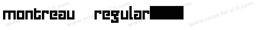 montreau regular字体转换